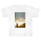 NANASHOPの夕暮れの街角 Heavyweight T-Shirt