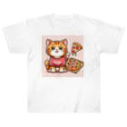 いろいろTOSIVOのピザでも食っとけや！ねこピザパーティーの開催です ヘビーウェイトTシャツ