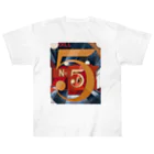 パブリックドメインさんのチャールズ・デムス charles demuth No5 金のNo.5 ヘビーウェイトTシャツ