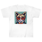 Walnut WhisperのSharp Cat ヘビーウェイトTシャツ