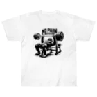 BlueOcean987のNO PAIN NO GAIN ゴリラベンチプレス Heavyweight T-Shirt