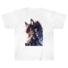 honoka_tのサイバーネコ美少女 Heavyweight T-Shirt