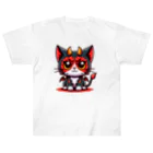 zuuu-の！結構強い悪魔にゃんこ！ ヘビーウェイトTシャツ