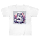 もふっとチンチラ🐭のゲーマーチンチラ Heavyweight T-Shirt