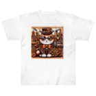 kickchopmanのスチームパンクなゴーグル猫ちゃん Heavyweight T-Shirt