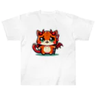 zuuu-の♪悪魔でかわいい猫の子♪ ヘビーウェイトTシャツ