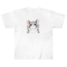 もふっとチンチラ🐭のばんざいチンチラ Heavyweight T-Shirt