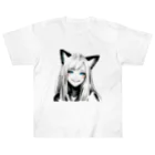 レイカランクの猫ガール ヘビーウェイトTシャツ