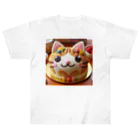 neko_shopのねこケーキ２ ヘビーウェイトTシャツ