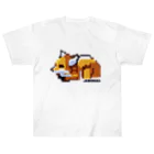 .ANIMALのドットキツネ　 おひるね ver  Heavyweight T-Shirt