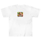 えほんのふんわりぺーじのピースケのおいしい発見 Heavyweight T-Shirt