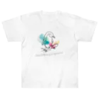 Clozettaのスケボーをするペンギン ヘビーウェイトTシャツ