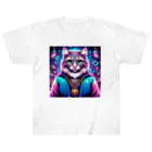 AIフォトSHOPのイケ猫DJ ヘビーウェイトTシャツ