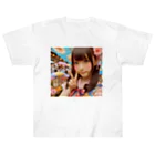 homarengeの和傘の女の子 ヘビーウェイトTシャツ