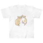 猫屋カエデの茶トラと茶トラ白猫 Heavyweight T-Shirt