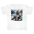 george-weblogの白クマッチョ Heavyweight T-Shirt