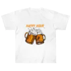 JUNK_HEDDのビールでハッピー ヘビーウェイトTシャツ