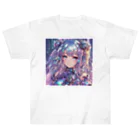 プリンゴブリンのメタリックカラーホログラフィック子さん ヘビーウェイトTシャツ