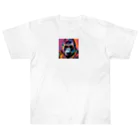 Rabbitのネオンカラーゴリラくん Heavyweight T-Shirt