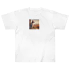 me-tooの遠くを見つめる愛犬 Heavyweight T-Shirt