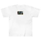 AQUAMETAVERSEの大小の輝くシャボン玉　BLUE PLUM  691 Heavyweight T-Shirt