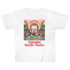 大江戸花火祭りのCelestial Ryujin Realm～天上の龍神社7 ヘビーウェイトTシャツ