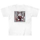 michael−skショップの猫侍 ヘビーウェイトTシャツ