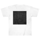 Isaiah_AI_Designの黒板の数字 ヘビーウェイトTシャツ