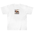 NEKOMARUDOUの三毛猫ペイント Heavyweight T-Shirt