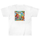 ほっこり絵音舎のいっしょにえいご！ Heavyweight T-Shirt