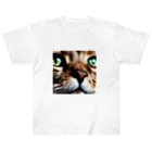 feliceのキャットフードの匂いに反応する猫 Heavyweight T-Shirt