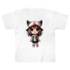 RANRAN2432MPJの猫派アイドル【にゃ美ちゃん】 Heavyweight T-Shirt