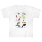 DOTEKKOの世界の鳥 （英名入り） Heavyweight T-Shirt