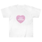 lapinmonmonのLapinMonmon pinkheart ヘビーウェイトTシャツ