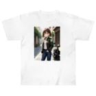 ヨーカズのバイク女子 Heavyweight T-Shirt