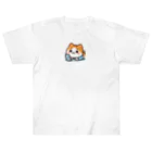 ロボなねこちゃんのスマホ中毒だにゃあ ヘビーウェイトTシャツ