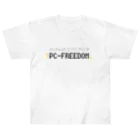 💻ⓅⒸ🄵🅁🄴🄴🄳🄾🄼＠なんちゃってエンジニアリング。のPC-FREEDOM Official グッズ ヘビーウェイトTシャツ