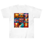 HAPPYTimeのカラフル背景 Heavyweight T-Shirt