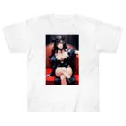 AI美女グラビアアートの異世界ラウンジ〜ヘレン・アイナ2〜 ヘビーウェイトTシャツ