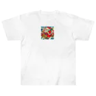 momonekokoの和風サンタクロース Heavyweight T-Shirt