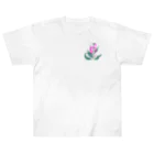 RetrowaveFlowerのRetrowaveFlower-スイートピー- ヘビーウェイトTシャツ