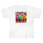 kiko505のカラフル　アイスクリーム Heavyweight T-Shirt