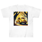 雑貨屋猫布団の黄色の外車 Heavyweight T-Shirt