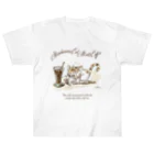 喫茶Noizmのいたずら猫と珈琲の出会い Heavyweight T-Shirt
