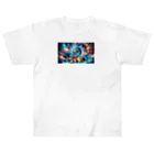 space catの夢見る猫 Heavyweight T-Shirt