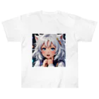 巫女スタぐらむのもふもふの美少女甘える Heavyweight T-Shirt