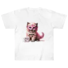 KVM｜kitten ＊ venetian-maskの仮面のセルカークレックス｜積木 ① ヘビーウェイトTシャツ