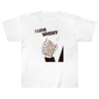 I LOVE【WHISKEY】SHOPのI LOVE WHISKEY-01 ヘビーウェイトTシャツ