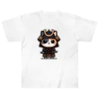 にゃんラボの武士にゃんこ２ ヘビーウェイトTシャツ