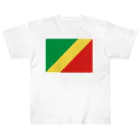 お絵かき屋さんのコンゴ共和国の国旗 Heavyweight T-Shirt